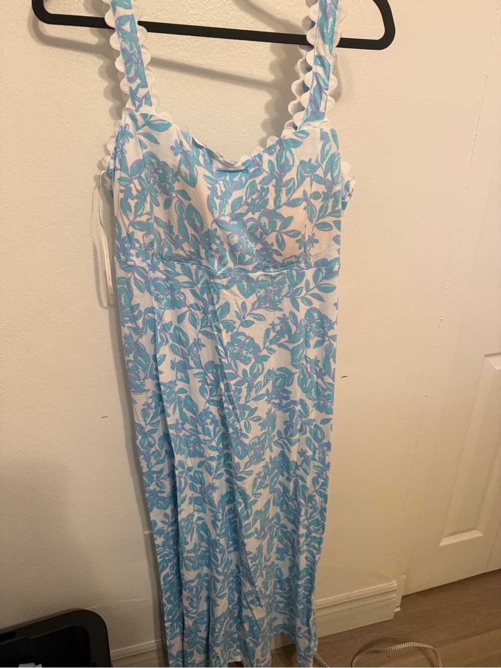 Lilly Pulitzer Light Blue Floral Maxi Dress